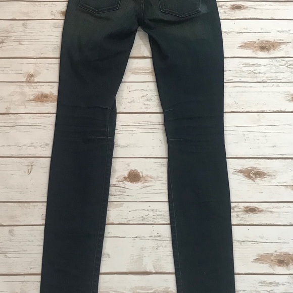 Helmut Lang Skinny Jeans Knee Dart Blue 25 - Picture 4 of 8